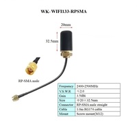 Antenne de routeur sans fil WiFi Zigbee NB-IOT en forme de champignon, étanche, petite taille, 433 MHz LTE 2,4 GHz, à monter sur châssis par vis, pour armoire