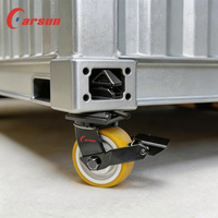 Roues pour conteneurs maritimes, roulettes Twist-lock, roues en acier moulé de 10 pouces, roulettes sans entretien, durables, roulement à billes 6205