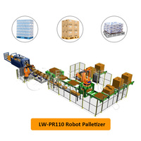 Ligne de palettiseur de machine d'emballage automatique personnalisée en usine de Leadworld prix de robot de palettisation empileur de robot