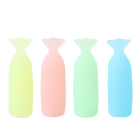 Bâtonnets à mâcher en silicone de qualité alimentaire en forme de bonbons, faciles à nettoyer, boîte de rangement de voyage incluse