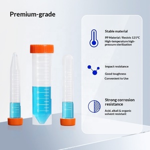 Tubo de Centrífuga PP AYEROXO AYCT para Laboratório / Fundo Redondo / Fundo Plano com Escala e Tampa de Rosca 15ml 50ml - Product Image 5