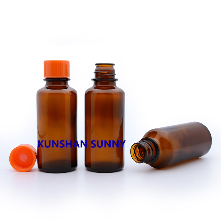 amber bottle+orange cap