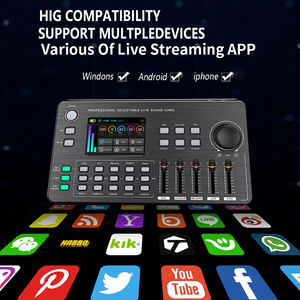 <span class=keywords><strong>Carte</strong></span> <span class=keywords><strong>son</strong></span> live <span class=keywords><strong>haut</strong></span> <span class=keywords><strong>de</strong></span> <span class=keywords><strong>gamme</strong></span> GAX-HK668, alimentation 48V, écran tactile, interface USB, 4 canaux, fréquence d'échantillonnage 192kHz pour l'enregistrement - Product Image 5