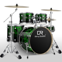 Wholesale Musical Instrument Five Drum Three Cymbals Drum Set Professional Percussion Instrument