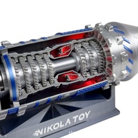 BETTER Amazing J-35A Fighter Jet Engine Model 3D Printing Aircraft Engine Model Decoration