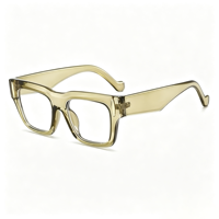 Gafas SM26002 con Filtro de Luz Azul para Mujer y Hombre, Montura Gruesa de PC, Gafas de Computadora, Geométricas Cuadradas Extra Grandes, Bloquean la Luz Azul