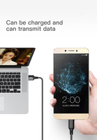 Cable USB de carga rápida para teléfono móvil, Cable de datos de sincronización para iPhone, 28AWG, 1M, 2M, 3M, 2.4A