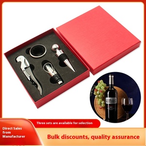 Juego de vino de metal Premium de gama alta, abridor de vino tinto, tapón vertedor, anillo de vino, caja de regalo para el hogar - Product Image 4