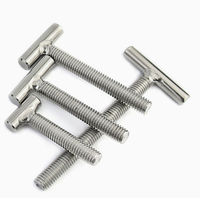 Vis à tête en T filetée M4 en acier inoxydable 304 sur mesure, longueur 500 mm, fixation à tête de marteau pour profilé aluminium OEM