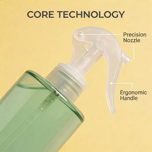 220ml 500ml PET Trigger Spray Bottle-Refillable Plastic Mist Sprayer With UV Printing Round Shape For Hair &amp; Garden Care - Product Image 6