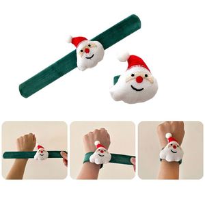 2024 Bulk Christmas Wristband Kids <b>Gift</b> Baubles Clap Ring Bracelet Slap Wristband for Business - Product Image 2