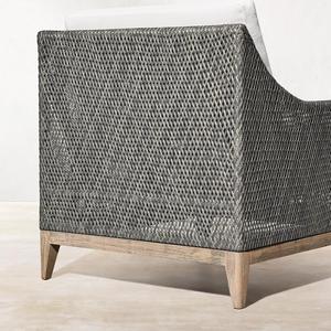 Divano da Esterno per Cortile, Resistente alla Pioggia e al Sole, in Rattan per Villa, Hotel e Giardino, Stile Simile - Product Image 6