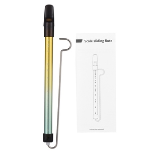 Sifflet à glissière en métal Flûte coulissante avec tige coulissante en acier Instrument de musique Jouet pour enfants Flûte Kazoo - Product Image 6