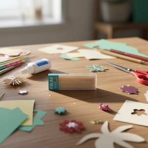 Bastoncini di legno ILAN 148mm diametro 2,2mm confezione da 80 pezzi per artigianato e fai da te - Product Image 3