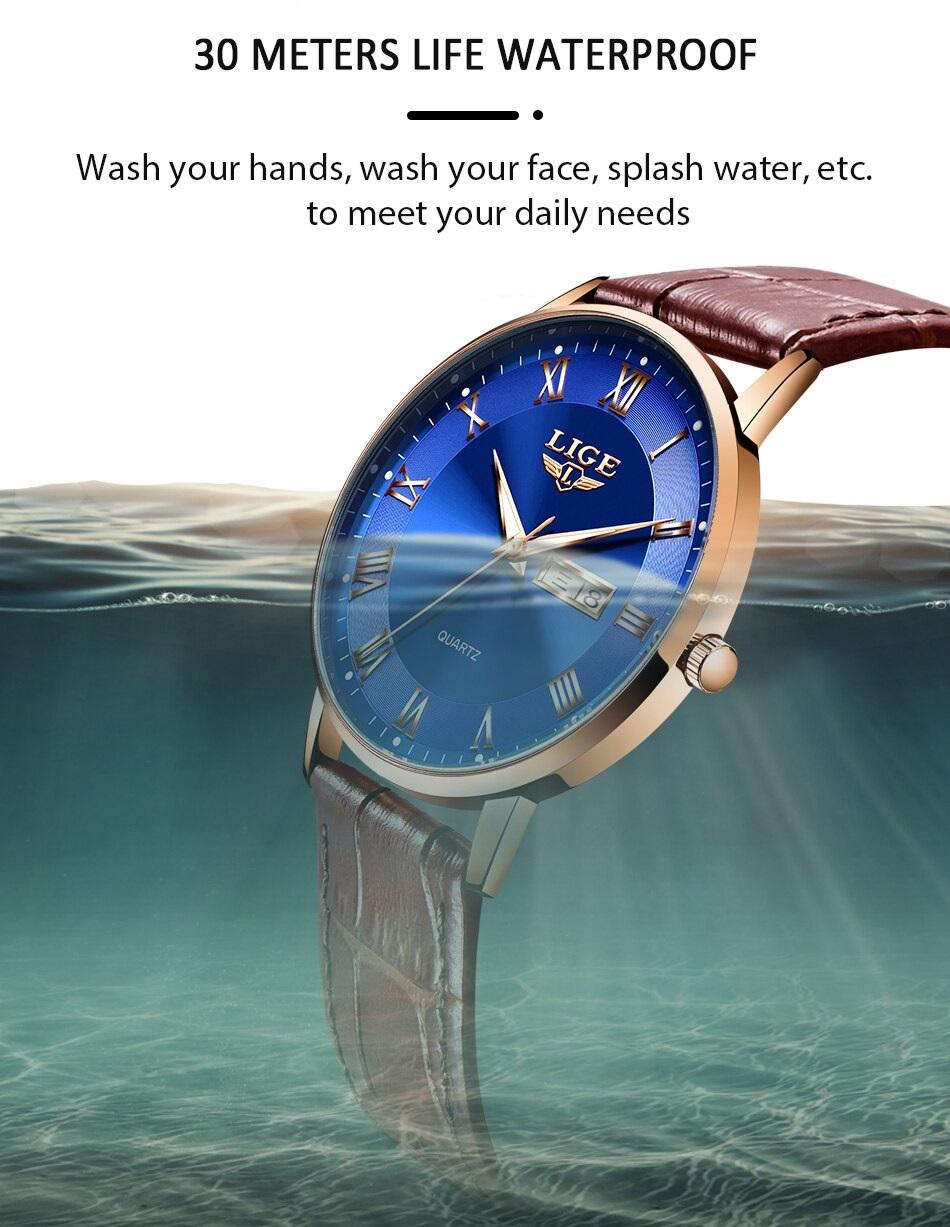 Acquista POEDAGAR Nuovo Orologio Da Uomo Di Lusso Di Marca TOP Con Scatola Orologi Al Quarzo Da Uomo Con Calendario Ultra Sottile Impermeabile In Italia A Partire Da 49 - Foto 8