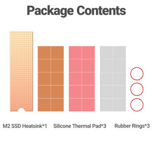 OEM纯铜M2 NVMe NGFF散热器纳米散热垫固态硬盘冷却器散热器，用于笔记本电脑/台式机产品库存 - Product Image 5