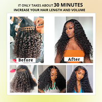 Orientfashion Vente en gros Double Drawn I Tip Extensions de cheveux humains Bouclés Deep Wave Kératine itip Remy Cheveux vierges