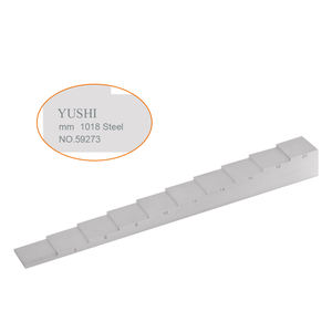 YUSHI OEM alüminyum 304 paslanmaz çelik 1018 çelik ultrasonik kalınlık kalibrasyon blokları fabrika belgesi ile 10 adım blok - Product Image 2