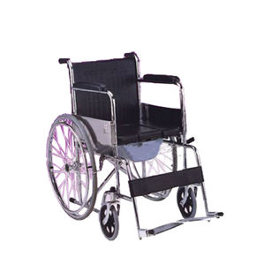 Silla de inodoro de acero cromado para hospital aprobada por ISO 13485, silla de inodoro, silla de inodoro para suministros de terapia de rehabilitación - Product Image 1