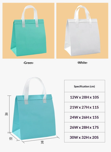 Non-woven Takeout Insulated Food <b>Packaging</b> <b>Bags</b> for Cake Chocolate Commercial Catering Tote <b>Bags</b> Hand Length Handle Custom - Product Image 4