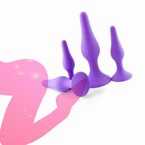 4 в 1 силиконовая Анальная пробка с хвостом кролика - Product Image 2