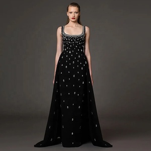 taylor swift black lace dress Buy Luxury Designer Ladies Tara Kaftan Black Online main image 1