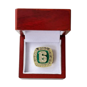 Gran Oferta: Clásico y Nostálgico Anillo Conmemorativo <span class=keywords><strong>de</strong></span> Boda <span class=keywords><strong>de</strong></span> Aleación Dorada <span class=keywords><strong>de</strong></span> Bill Russell, Estrella del Baloncesto del Hall Fame (1956-1969), Tendencia Europa América - Product Image 6