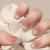 Lot de 10 faux ongles en acrylique faits main, couleurs unies variées, avec outils – Fournisseur d'usine, personnalisable