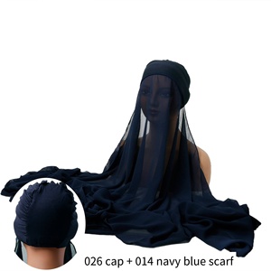Elegante Copricapo <span class=keywords><strong>Etnico</strong></span> da Donna in Chiffon di Poliestere, Ideale per Viaggi, Ufficio e Abbigliamento Religioso - Product Image 4