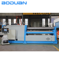 Machine à cintrer les tôles CNC Boduan W12 8x2500, machine à cintrer les tôles en acier hydraulique à 4 rouleaux