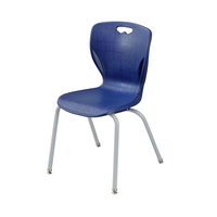 Chaise d'école empilable à quatre pieds et assise en plastique - Chaise pour étudiants