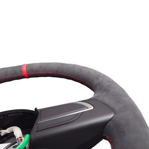 Volante de coche deportivo de gamuza - Product Image 4