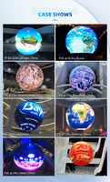 Écran sphérique interactif APEXLS LED en forme de globe, 360 degrés, parfait pour les musées scientifiques et les galeries numériques