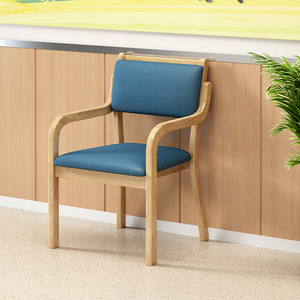 เก้าอี้ไม้เนื้อแข็งหุ้มเบาะสำหรับผู้สูงอายุ เก้าอี้รับประทานอาหาร - Product Image 2