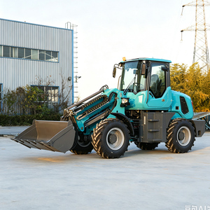 Mini-chargeuse sur pneus de 2,5 tonnes avec moteur Kubota, chargeuse frontale et attache rapide pour travaux agricoles et de construction - Product Image 5