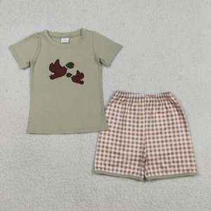 Ropa de Bebé Recién Nacido en Oferta, Camiseta de Manga Corta con Estampado de Camiones para Bebé, Conjunto de Ropa con Pantalones Cortos - Product Image 2