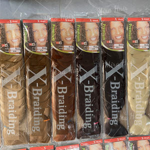 Cabello Sintético para Trenzas <span class=keywords><strong>Jumbo</strong></span> Pre-Estirado de 165g y 82 Pulgadas, Estilo Afro Yaki, Extensiones de Cabello para Crochet, Venta Directa de Fábrica - Product Image 3