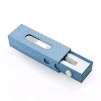 Boîte d'emballage en carton avec logo personnalisé en relief, revêtement UV, papier artistique, vide, pour cartouche de 1 ml et boîtes en papier de 1/2 gramme