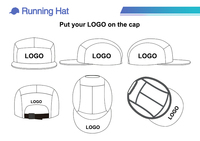 Gorra Deportiva Unisex con Protección UV, Visera Corta, Ligera, Sin Estructura, de Nailon, para Correr, Camping
