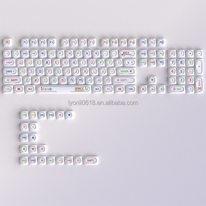 Juego de Teclas Giratorias PBT Blancas con Retroiluminación RGB, Teclas Personalizadas para Teclado Mecánico OEM - Product Image 3