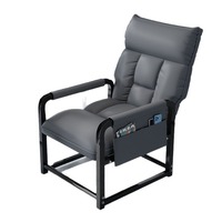 Chaise de bureau pliable, chaise longue, structure en acier, style nordique, dossier et appui-tête pliables à double usage pour les longues sessions de travail et les siestes de la journée