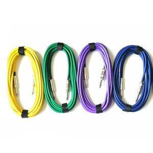 Cable de <span class=keywords><strong>Guitarra</strong></span> Eléctrica de 3 Metros con Enchufe, Colorido, de Buena Calidad, Venta al Por Mayor del Fabricante - Product Image 1