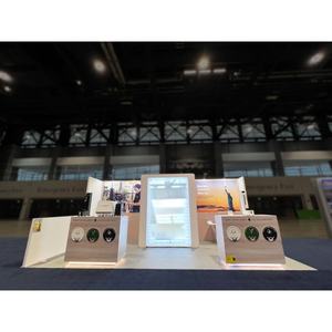 Exhibición Comercial Personalizada <span class=keywords><strong>de</strong></span> 10x20 pies, Diseño <span class=keywords><strong>de</strong></span> Alta Gama, Tecnología para Alimentos, Medicina y Fitness, Madera Contrachapada, Sublimación <span class=keywords><strong>de</strong></span> Tinta, Reutilizable, Resistente al Fuego - Product Image 5