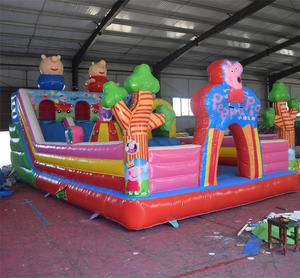 Castillo Inflable Personalizable de Peppa Pig, <span class=keywords><strong>con</strong></span> Tobogán, Material de PVC Ecológico, Capacidad <span class=keywords><strong>para</strong></span> 50 Personas, Personalizable, ¡Gran Venta! - Product Image 4