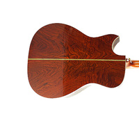 Gitar Akustik MOLLO 41-Inci Buatan Tangan dengan Top Spruce Solid & Kayu Mahoni, Fretboard Rosewood India, dan Finishing Poles