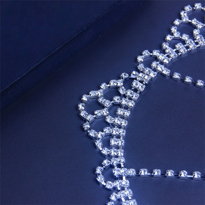 Luoyan Popular Chic diadema diamante tocado Rhinestone <span class=keywords><strong>1920s</strong></span> diadema Flapper accesorios para el cabello para fiesta de disfraces gorra para la cabeza - Product Image 4