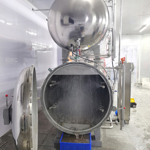 Autoclave horizontal direct d'usine pour bouteille en plastique utilisée pour les conserves/<span class=keywords><strong>bocaux</strong></span> en verre - Product Image 3