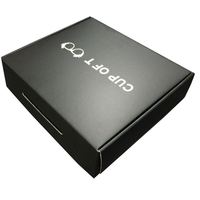 Matériaux ondulé noir pour chaussures et vêtements, boîte cadeau, 12 pièces