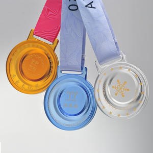 Vente en gros, sports de football, cristal, prix de course, médailles et trophée en glaçure colorée - Product Image 5