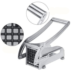 Kitchen Gadget Alloy Manual 2-Piece Potato Cutter Fruit <b>Vegetable</b> Grid Slicer <b>Chopper</b> French Fry Maker Citrus Press Juicer - Product Image 5